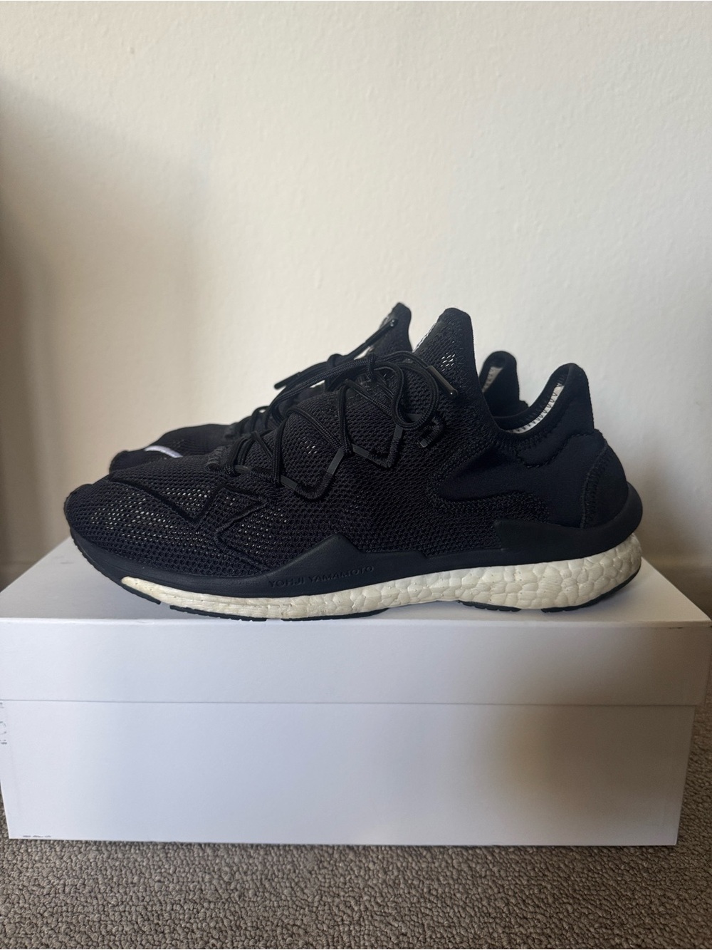 Adidas Y-3 Adizero Runner Black Yohji Yamamoto Sneakers Size 8.5 D97837